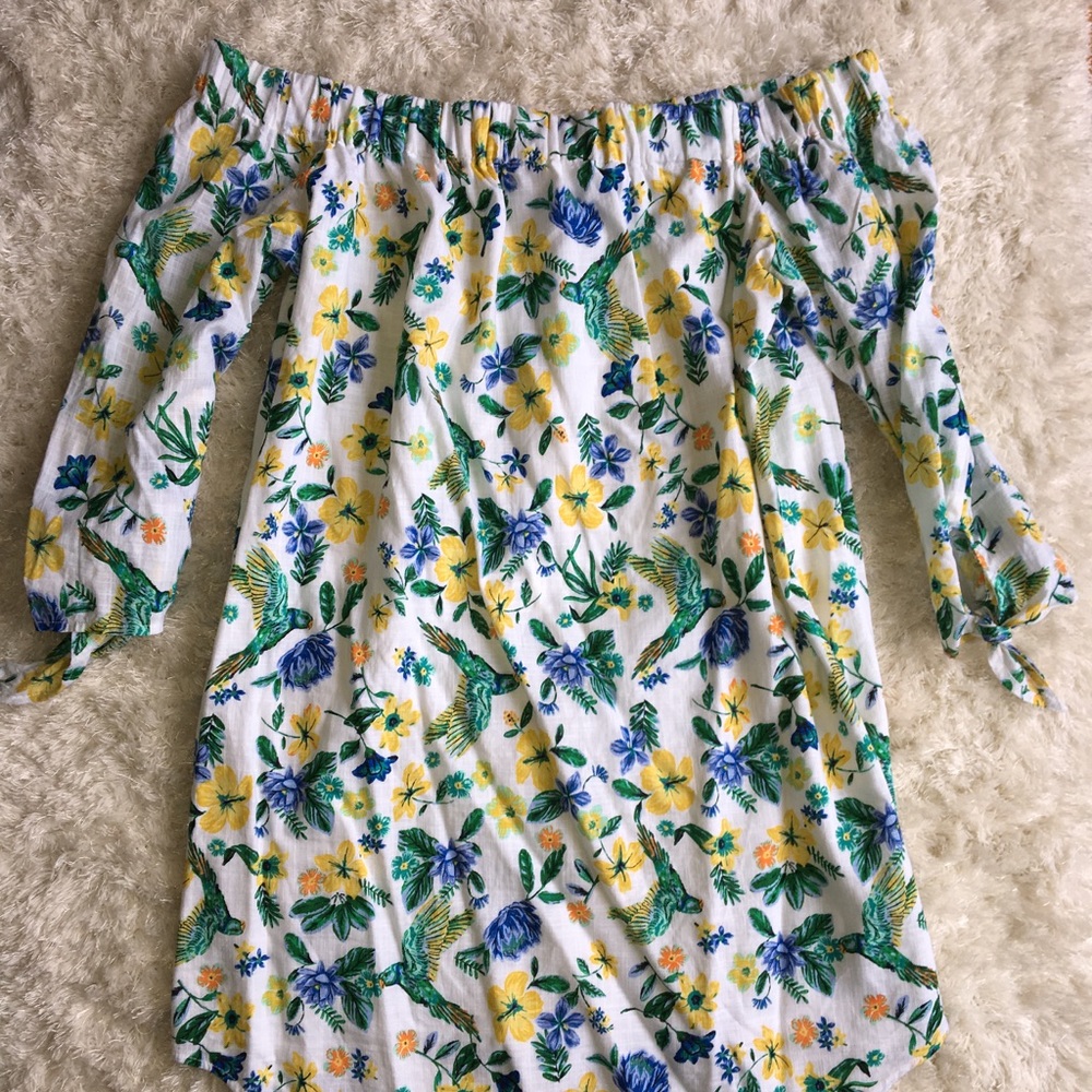 Off The Shoulder Floral Dress